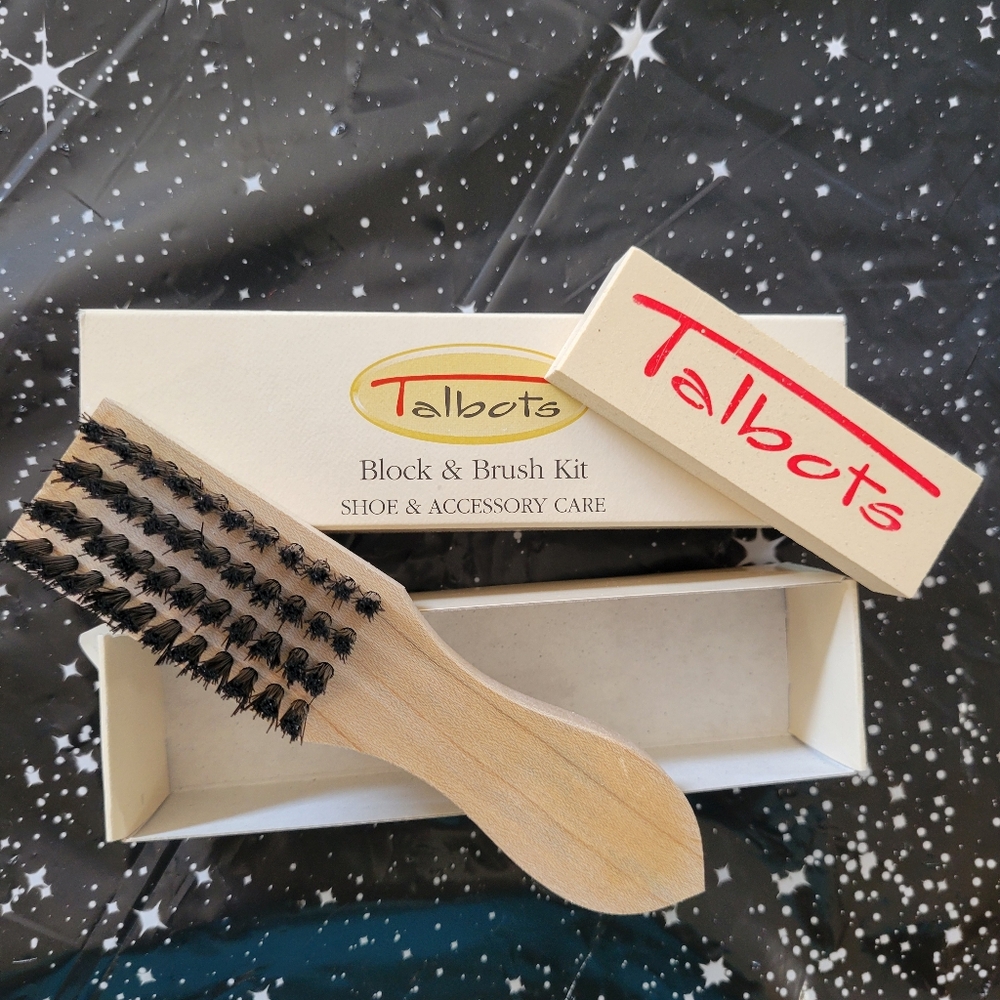 Talbots Block & Brush Kit ~ Shoe & Accessory Care ~ NOS - NIB ~ Y2K (?) ~ Unisex